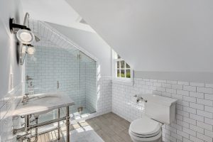 Bathroom in farmhouse by Nordic Construction
