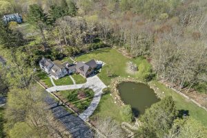 Pound Ridge NY home by Nordic Construction aerial view